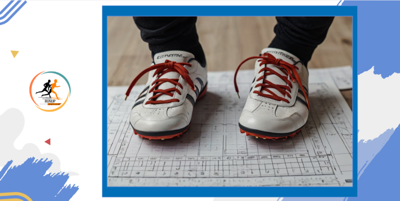 a person's feet wearing white shoes with red laces