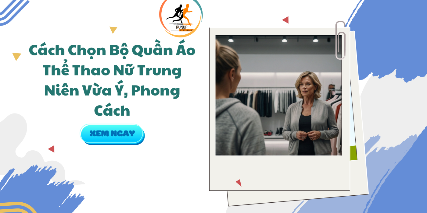 Cách chọn bộ quần áo thể thao nữ trung niên vừa ý, phong cách