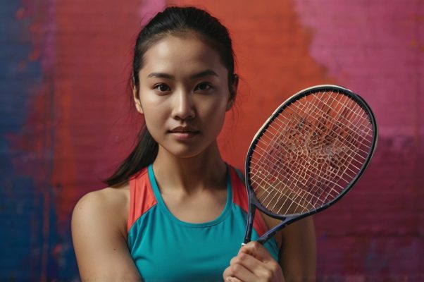 Quần áo thể thao nữ đánh cầu lông, phối màu hài hòa, phụ kiện phù hợp