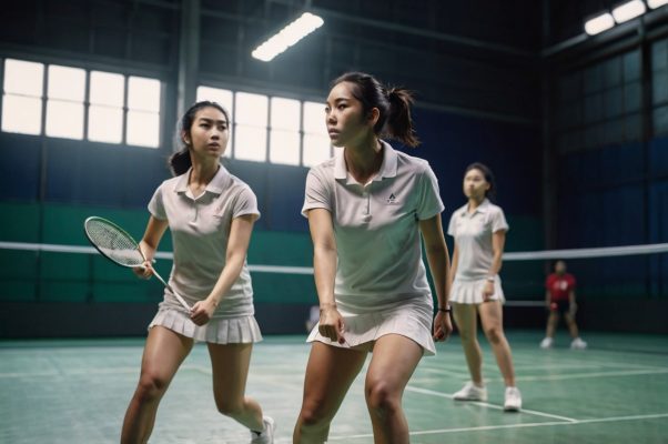 Quần áo thể thao nữ đánh cầu lông, kiểu dáng hiện đại, năng động